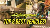 Top 8 BEST & FASTEST New Vehicles in Cyberpunk 2077 Phantom Liberty