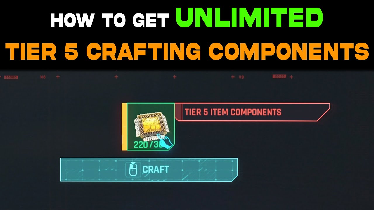 Unlimited Legendary Crafting Components Tier 5 Components In   Unlimited Legendary Crafting Components Tier 5 Components In Cyberpunk 2077 