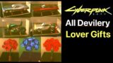 Cyberpunk 2077: All Lover Date Gifts (Devilery From V) Model Cars and Flowers