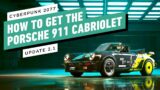 Cyberpunk 2077 – How to Get the Porsche 911 Cabriolet (Update 2.1)