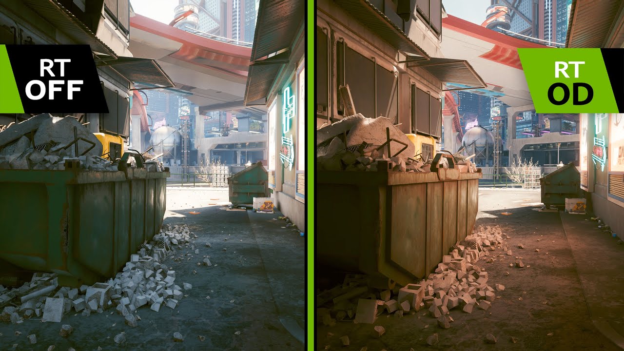 Cyberpunk 2077 OVERDRIVE Patch 2 1 Ray Reconstruction Comparison 2024   Cyberpunk 2077 OVERDRIVE Patch 21 Ray Reconstruction Comparison 2024 