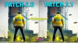 Cyberpunk 2077 : Patch 2.0 vs Patch 2.1 – Performance Comparison