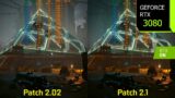 Cyberpunk 2077 – Patch 2.02 vs Patch 2.1 Performance/Graphics Comparison at 1440p | RTX 3080