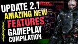 Update 2.1: NEW Features – Gameplay COMPILATION! Cyberpunk 2077 Redstream