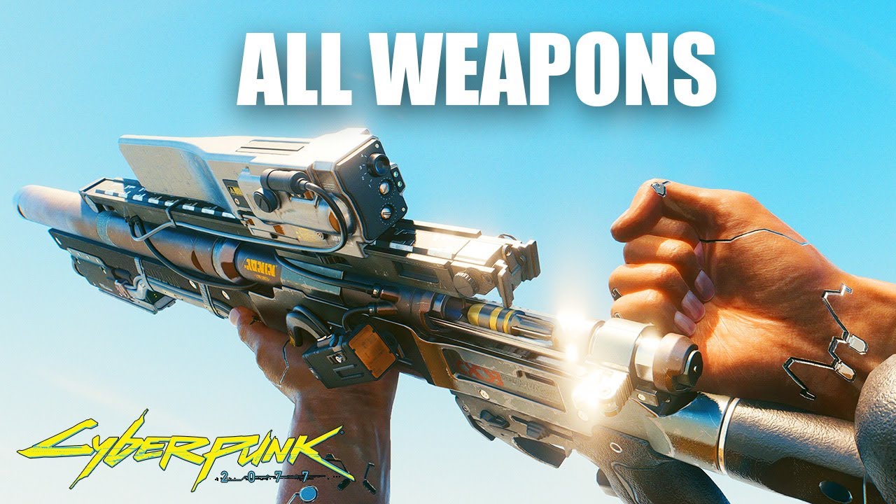 Cyberpunk 2077 [2024] All Iconic Weapons Showcase Iconic Only 4K