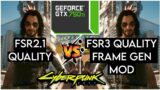 Cyberpunk 2077 – GTX 750 ti – AMD FSR 3 Frame Generation Mod