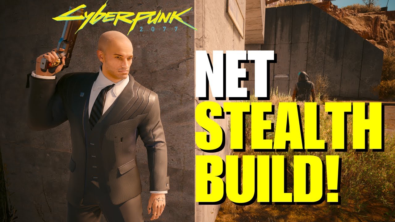 Cyberpunk 2077 Overpowered Netrunner Hitman Pistol Stealth Build