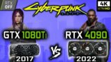 GTX 1080 Ti vs RTX 4090 in Cyberpunk 2077 | RTX – OFF | 4K – Benchmark