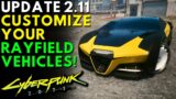 Cyberpunk 2077 – Customize Your Rayfield Vehicles In Update 2.11 | New CrystalCoat Feature