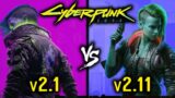 Cyberpunk 2077 PC version 2.1 vs 2.11 | patch 2.1 vs 2.11