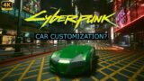 You Can Customize Cars Now?! Cyberpunk 2077 (Patch 2.11) 4K