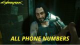 All phone numbers Easter egg – Cyberpunk 2077