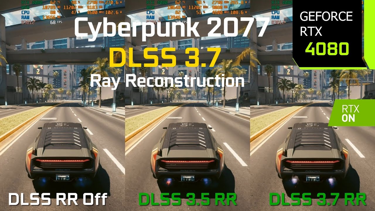 Cyberpunk 2077 DLSS 3.5 vs DLSS 3.7 Ray Reconstruction - Graphics ...