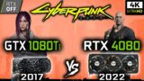 GTX 1080 Ti vs RTX 4080 in Cyberpunk 2077 | RTX – OFF | 4K – Benchmark