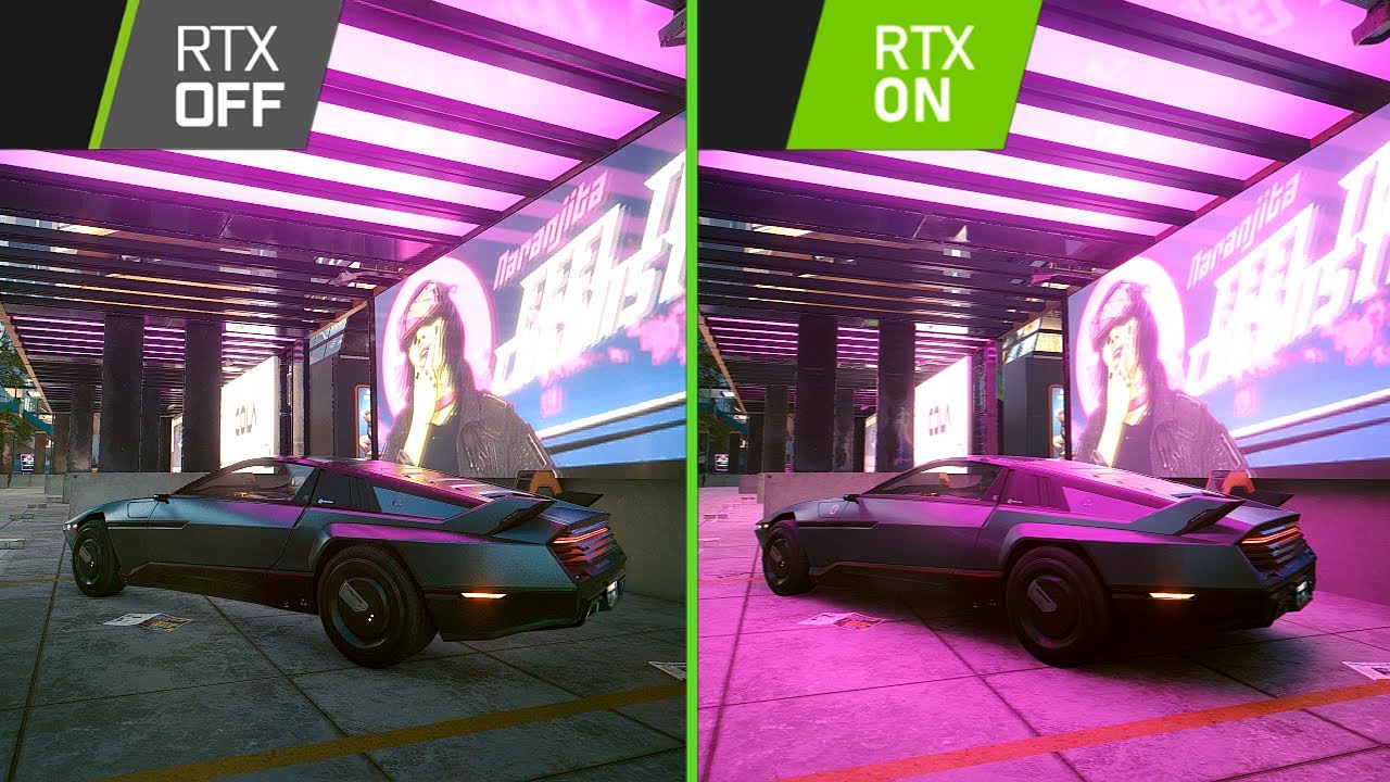 Cyberpunk 2077 - Ray Tracing On Vs Off 