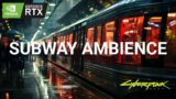 Futuristic City Metro/Subway Ambience – Cyberpunk 2077 (Relax Study Sleep ASMR)