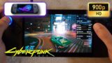 ASUS ROG Ally X | Cyberpunk 2077 | 900p | AFMF 2 – FSR2.1 – High preset