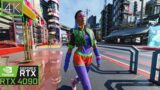 Cyberpunk 2077 Photorealistic MOD I Kabuki Walk RTX 4090 Path Tracing