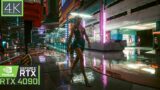 Following NPCs in charter Hill I Cyberpunk 2077 4k RTX 4090 Ultra Path Tracing AI