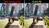 Cyberpunk 2077 FSR 3 vs DLSS 3 – update_2.13 (No Upscaling)