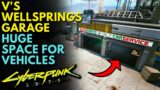 V'S WELLSPRINGS GARAGE – HUGE SPACE FOR VEHICLES | Cyberpunk 2077 MODS