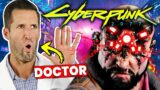 ER Doctor REACTS to Cyberpunk 2077 Finishers