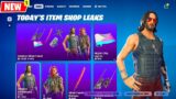 Fortnite x Cyberpunk 2077 Skins, Car & All Cosmetics Today's Item Shop Leaks (Johnny Silverhand, V)