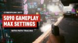 Cyberpunk 2077: RTX 5090 Gameplay at Max Settings, Path Tracing Enabled