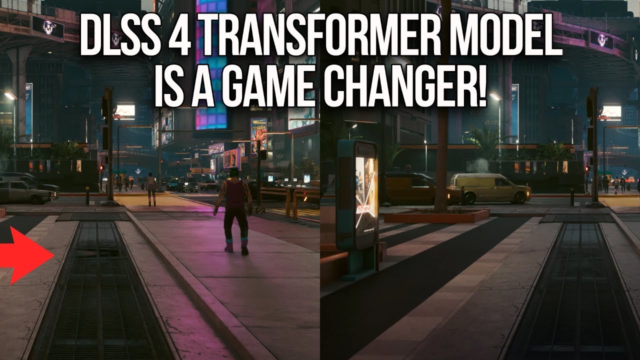 DLSS 4 - CNN vs Transformer Model Tested in Cyberpunk 2077 on RTX 4090 ...